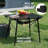 Outdoor Folding Portable Picnic Camping Table with Adjustable Height Aluminum Roll Up Table Top Mesh Layer-114117461