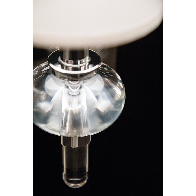 Luna Solid Brass Wallchiere, Polished Chrome