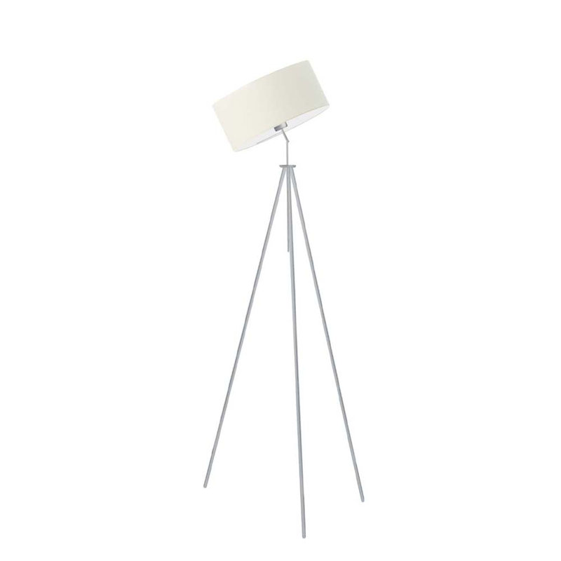 Ariellah 145cm Tripod Floor Lamp, Ecru, Silver