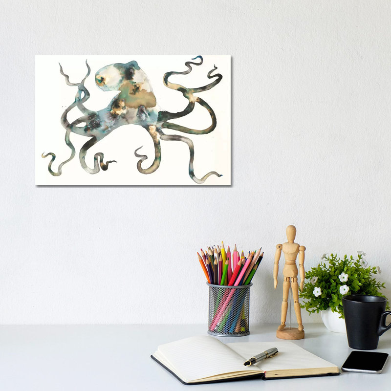 Octo by Laura Van Horne - Wrapped Canvas Painting, 20.32 cm H x 30.48 cm W