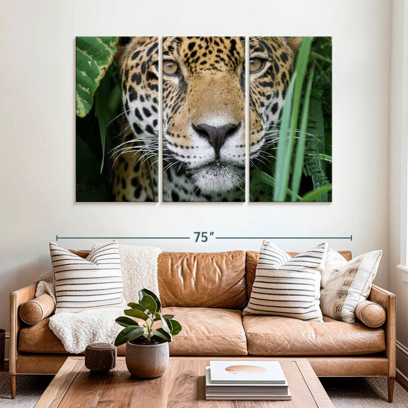 Amazon Jungle Jaguar, 42" H x 65" W