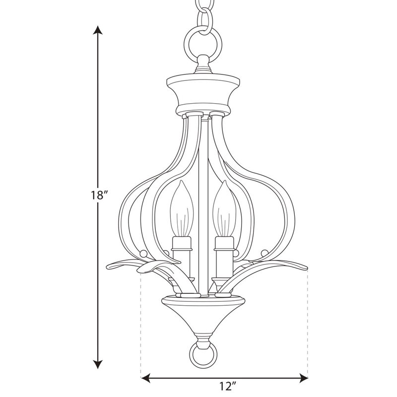 Luminaire suspendu géométrique à 2 lumières Wanette, Nickel brossé
