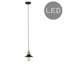 Harris 1 - Light Black/Antique Brass Cone Pendant-34605270
