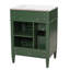 Meuble-lavabo de salle de bain avec lavabo supérieur, armoire de rangement, 2 tiroirs et un tiroir basculant-129948155