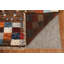 Tapis unique en laine noué à la main brun 7 pi 1 po x 9 pi 7 po New Age