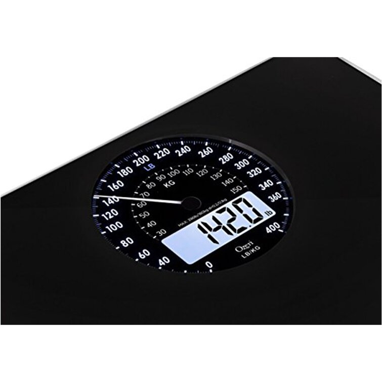 Ozeri 400-lb Rev Digital Black Bathroom Scale in the Bathroom