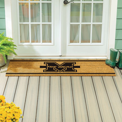 Très grand tapis couleur coco Marshall University, 60 po x 24 po