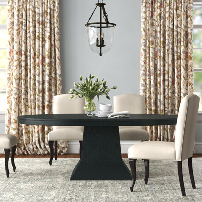 Laudine Extendable Oak Oval Dining Table