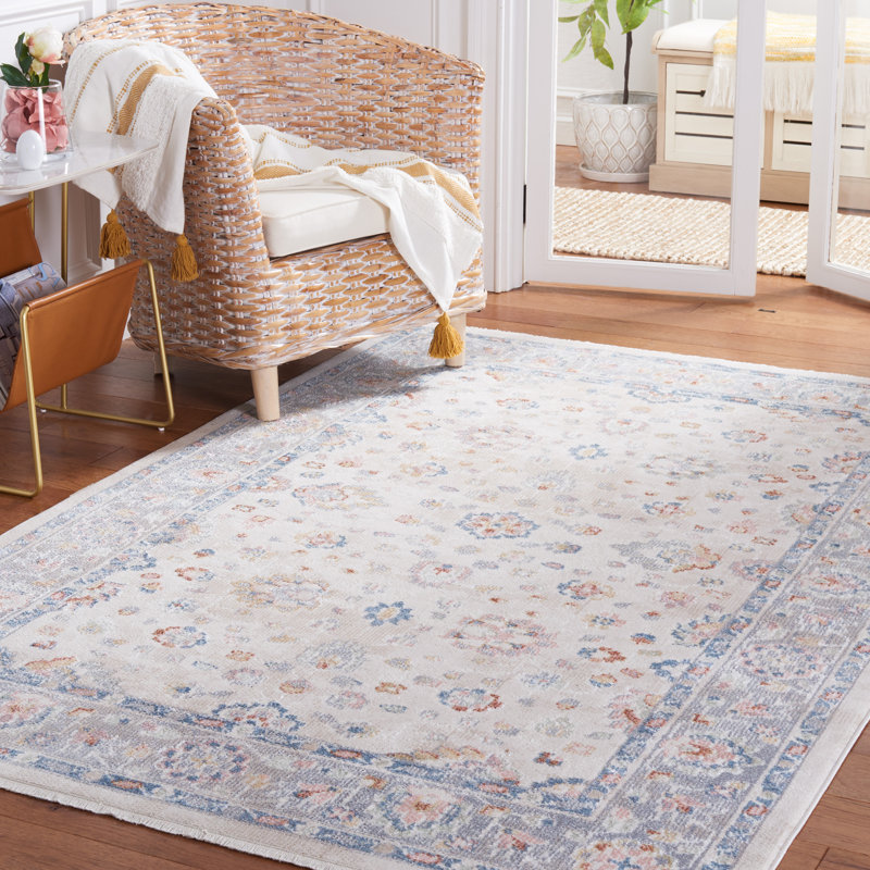Tapis beige / gris Naghibi Blair, Rectangle 4 pi x 6 pi