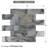 12" x 12" Glass Brick Joint Mosaic Wall Tile