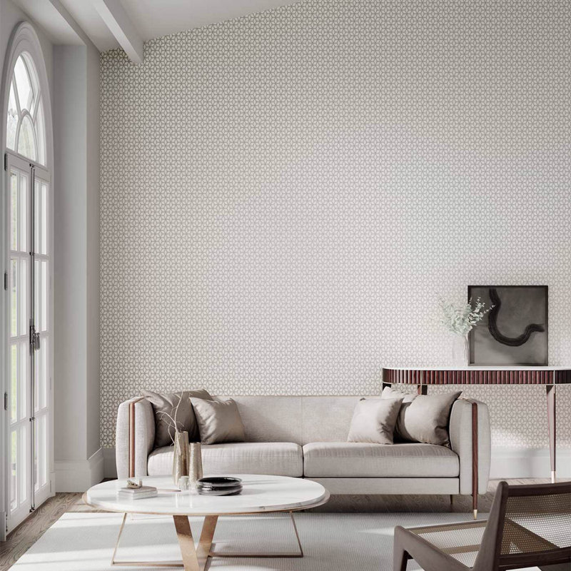 Trellis Wallpaper, Rose Gold