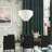 5 Light Bronze Medium Pendant Chandelier With Hand Crafted Off-White Fabric Hardback Shades-159222200-159222203
