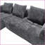 Canapé modulaire moderne en L de 98,42 pouces avec méridienne, tissu chenille, sans assemblage et amp; Poches latérales | Chenille | Dossier rembourré | Gris-836102880