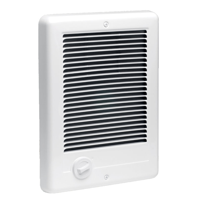 White Electric Wall Heater with Thermostat and Automatic Shut-off