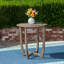 Table rustique 27,5 po en bois gris - durable avec style