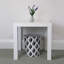 JVL Polypropylene WITH SILVER METAL TRIM ON TOP Decorative Bin