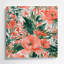Aquarelle florale 36, art mural gris en métal-599691492
