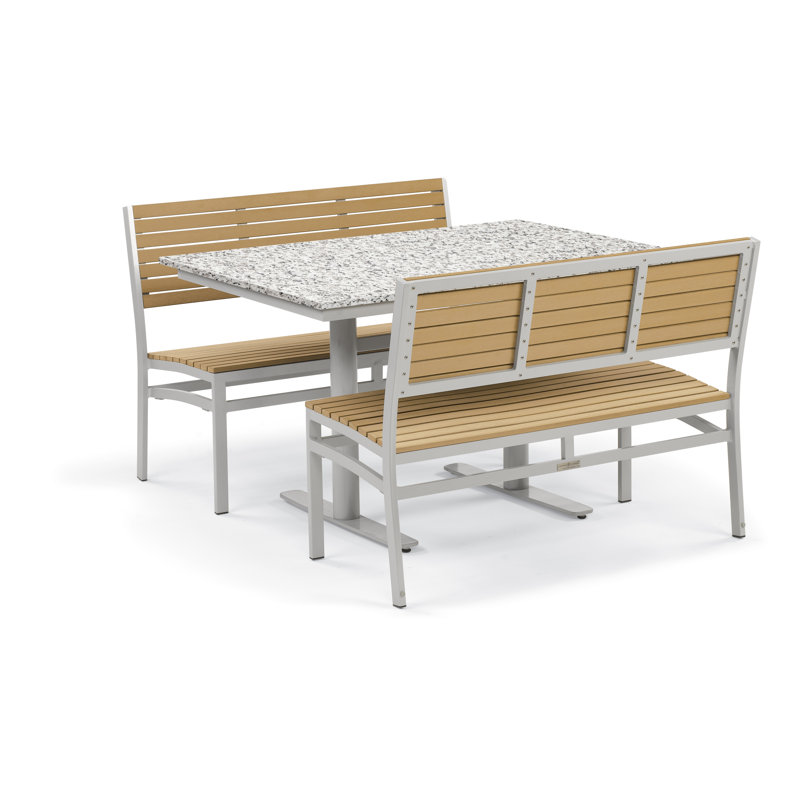 Travira Garden Bench, Tekwood Natural