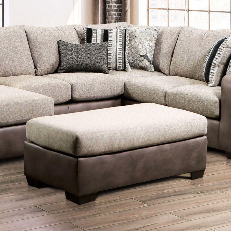 Upholstered Microfiber / Microsuede Footstool