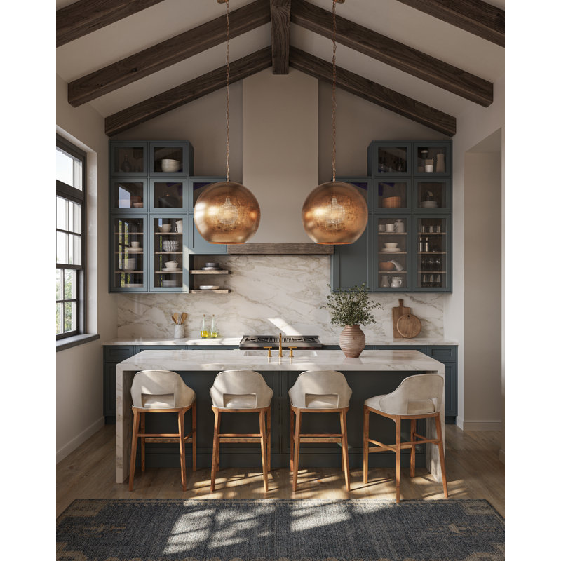 Buckram 1 - Light Pendant, Antique Brass, Antique Brass