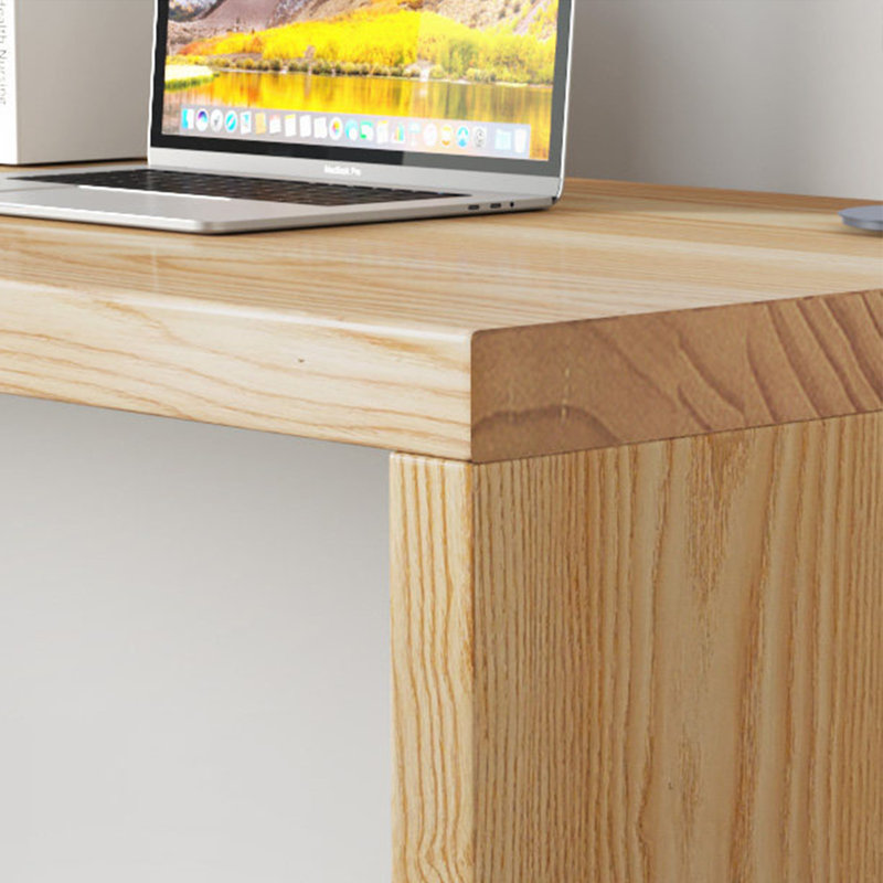 Bureaux modernes en bois massif Burlywood, H 29,52 po x l 78,74 po x P 23,62 po