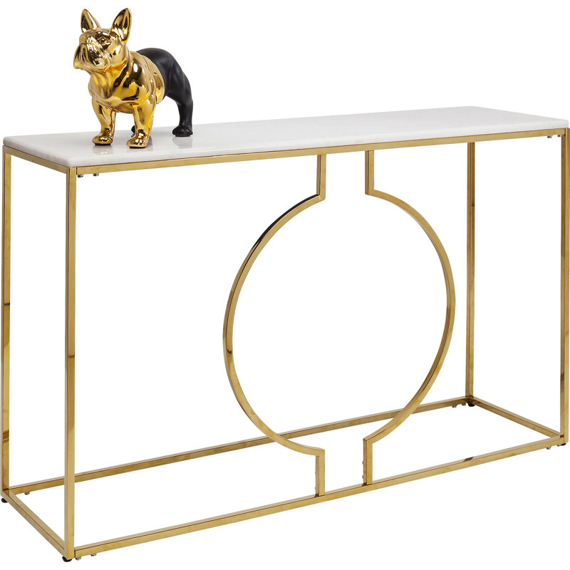 Console Miami Loft 120 x 75cm, Gold, White
