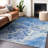 Machine Washable Indoor/Outdoor Cinead ACN1705 Navy Rug-104740151