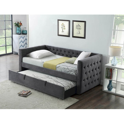 Velours avec base de lit gigogne escamotable