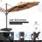 Dantoni 120'' Cantilever Umbrella with Counter Weights Included-719199555