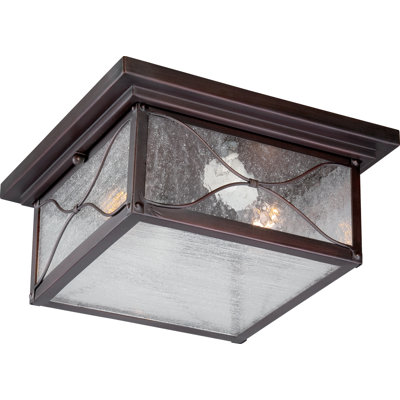 Dufresne Classic Bronze 2 - Bulb Outdoor Flush Mount