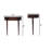 Backless Mounted Chestnut Console
