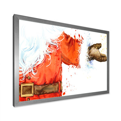 «Christmas Holiday Fancy Santa Claus V», reproduction de cadre photo sur toile