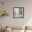 «Silver Symphony II Shadowbox», art mural minimaliste par Art Remedy, cadre noir, 25 x 25-303167250-303167212