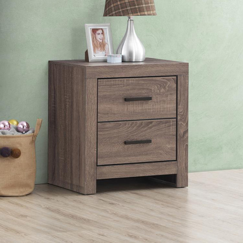 Alferetta 21.75'' W Nightstand, Barrel Oak
