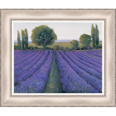 Lavande, champ ii, reproduction d’art encadrée