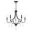 5-Light Empire Candle Chandelier with Dedric Crystal Details-777059276