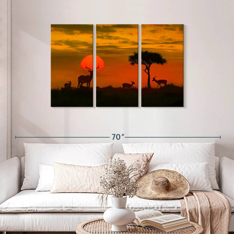 Alvord African Sunset Ombre Sky, 28" H x 45" W