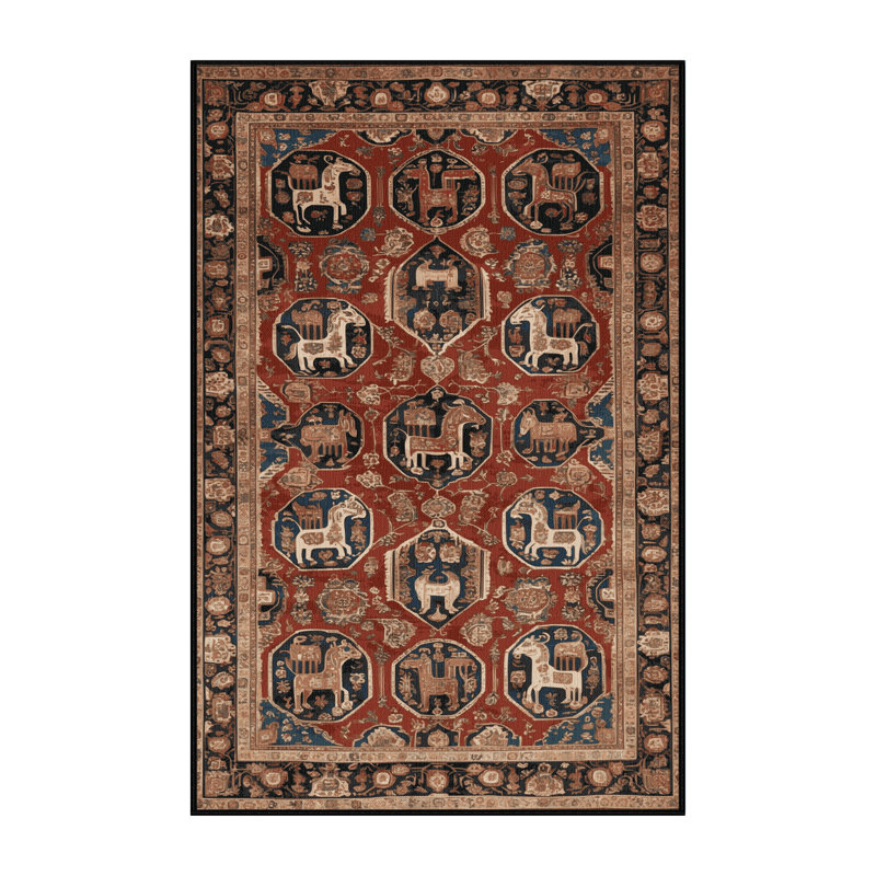 Tapis brun lavable à la machine, Tapis de couloir 2 pi x 4 pi