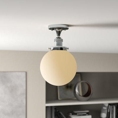 Plafonnier semi-encastré à globe simple 8 lumières Adelaida