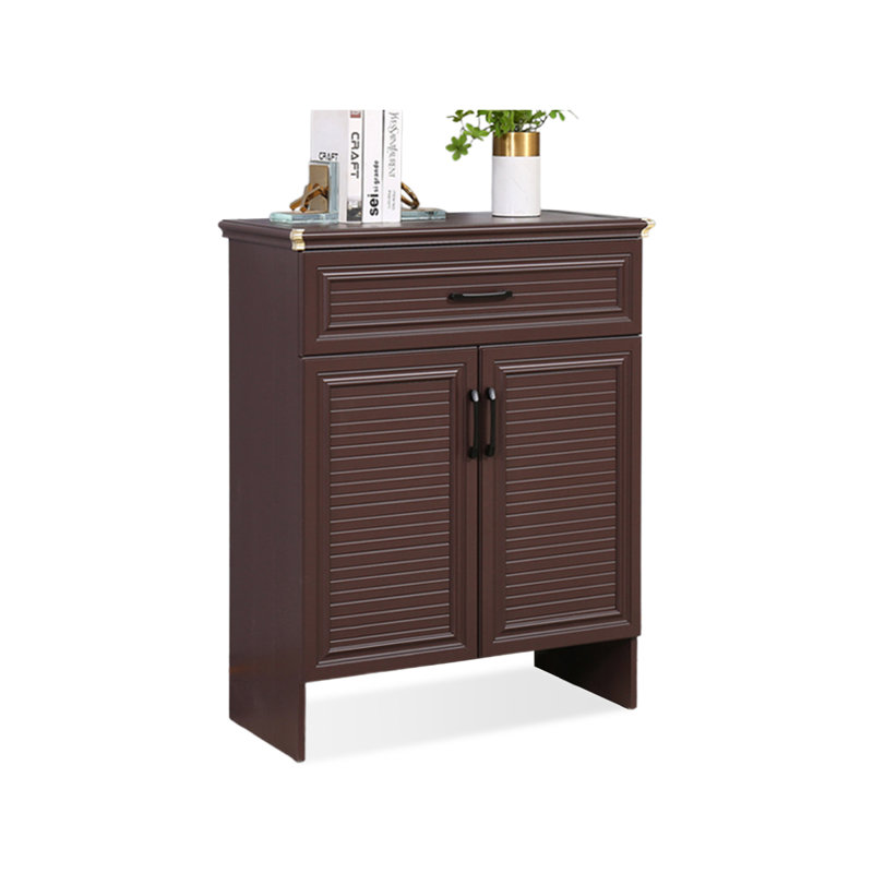 Rangement pour chaussures en aluminium brun noisette