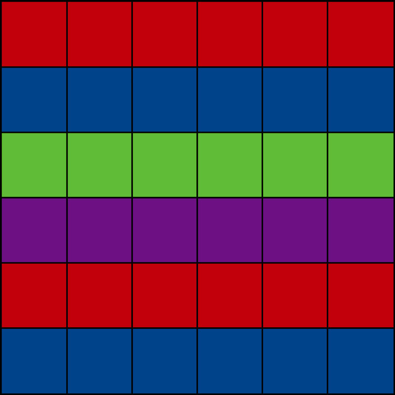 KidCarpet.com Blocks Seating Grid Classroom Rug, 12'x12' Square, Square 12'