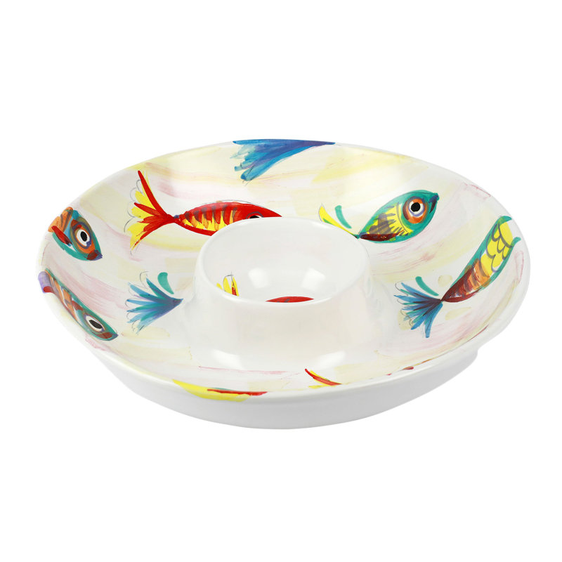 Pesci Colorati Terra Bianca Chips And Dip Platter