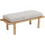 Banc rembourré Audie avec finition naturelle