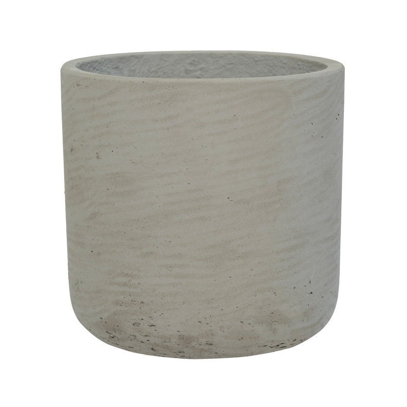 Bohemian Pots Handmade Fiberstone Planter, 7" H x 7" W x 7" D