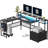 Mehalek L-Shaped Computer Desk with Power Outlet-428710773