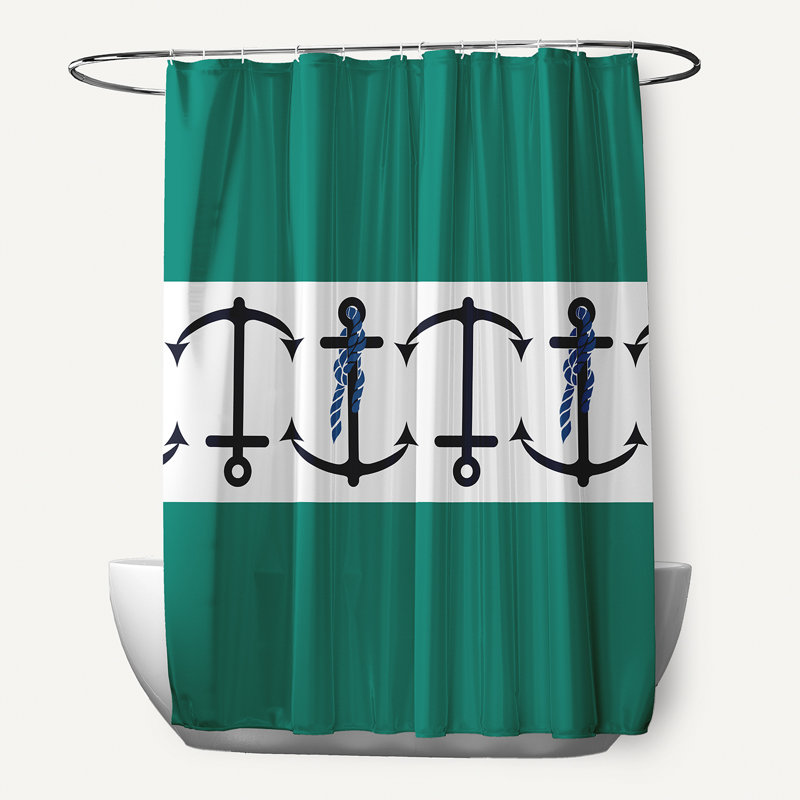 Rideau de douche Anchor, Vert