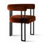 Ensemble de table de salle à manger pour 6 personnes avec table extensible et 6 fauteuils rembourrés en velours-666798645