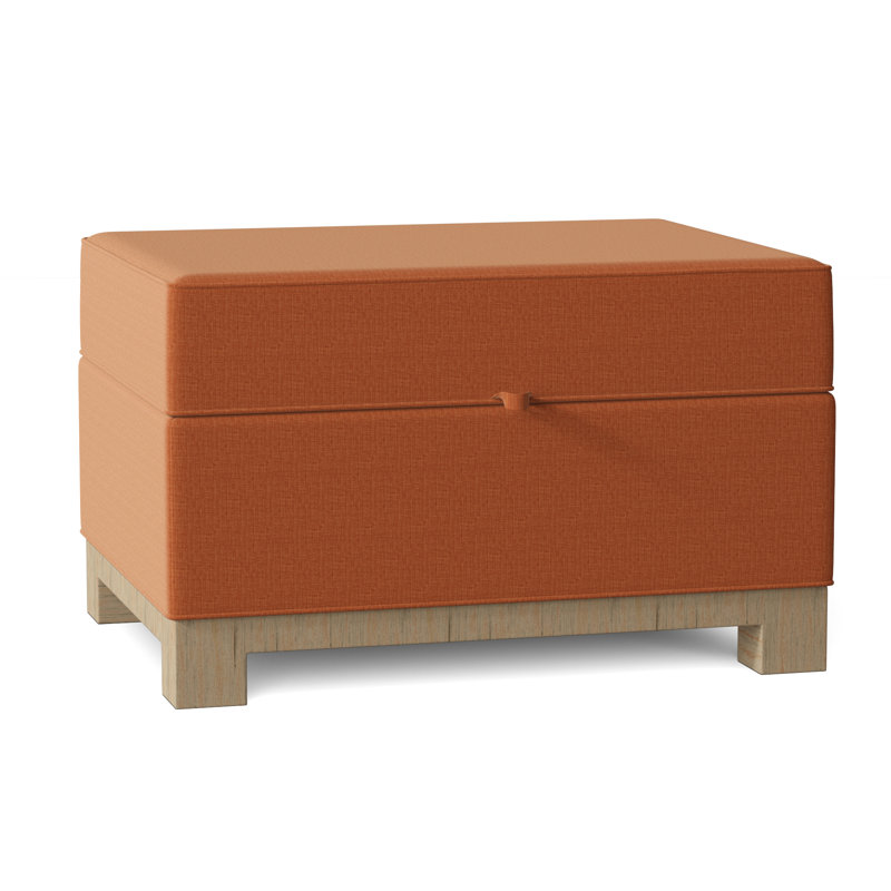Repose-pieds rectangulaire avec rangement Brandes, Naturel, Tangelo Marlow
