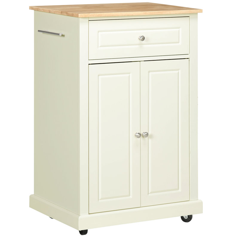 Chariot de cuisine de 24,75 po Camellon, Blanc
