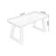 Bureau rectangulaire en bois massif Burlywood-1850183498